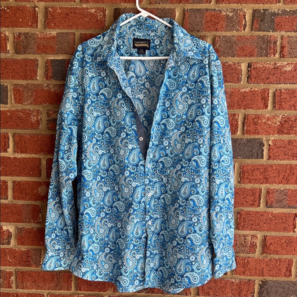 Daniel Cremieux Blue Paisley men’s Button-Up Shirt